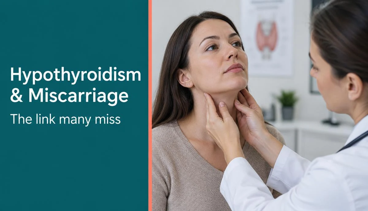A medical specialist performing a physical thyroid exam on a patient in a clinic.
